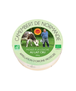 Camembert de Normandie AOP au lait cru, moulé à la louche, 250g bio
