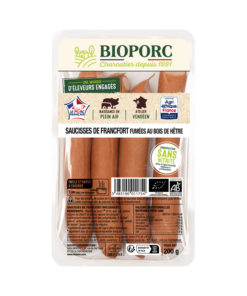 Saucisses de Francfort sans sel nitrité x 4 bio