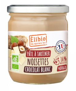 PATE A TARTINER NOISETTE ET CHOCOLAT DE BLANC 400GR ELIBIO
