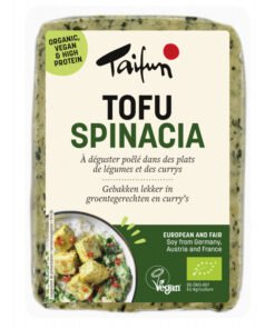 Tofu épinard, spécialité de tofu avec épinard, 200g